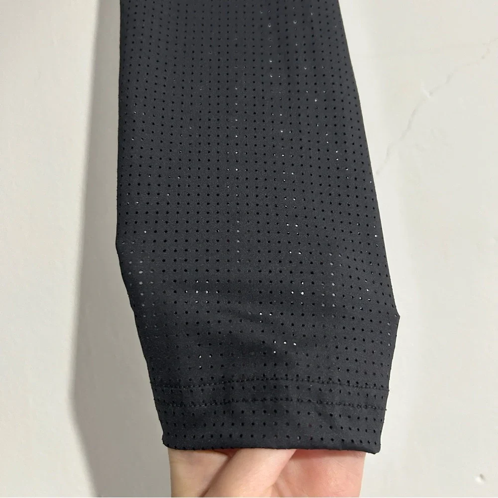 N2N Bodywear Black Sheer Mesh Pouch Tights Large NWT